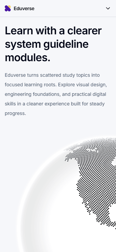 Beranda Eduverse pada mobile